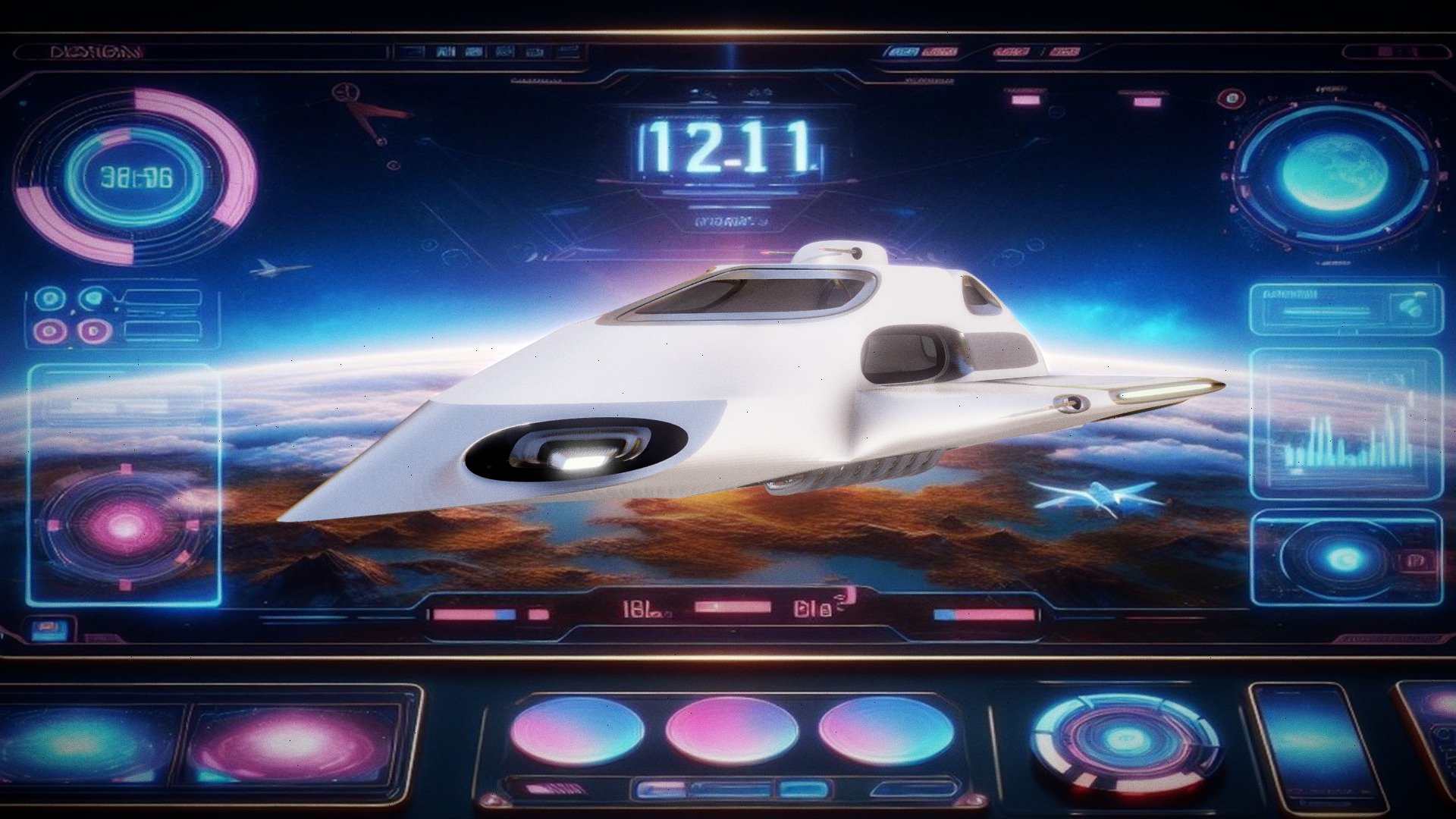 Escort shuttle — Sketchfab embed 3D viewer