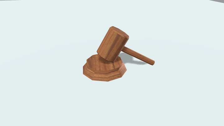 法官槌子 3D Model