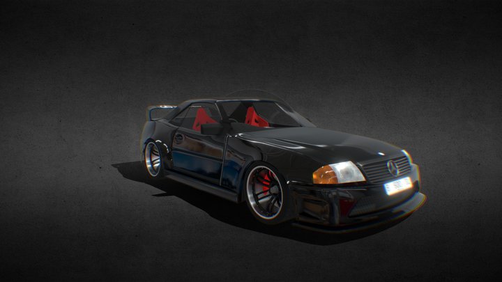 Mercedes Benz SL600 R129 Widebody kit 3D Model