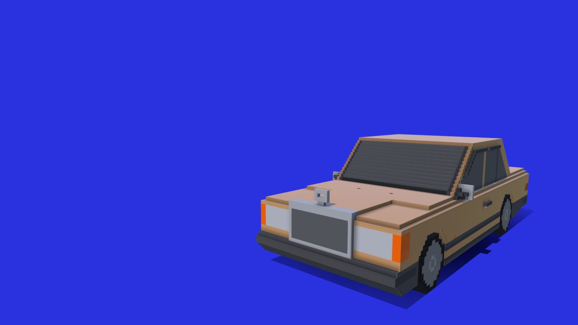 Mercedes 124 230E voxel