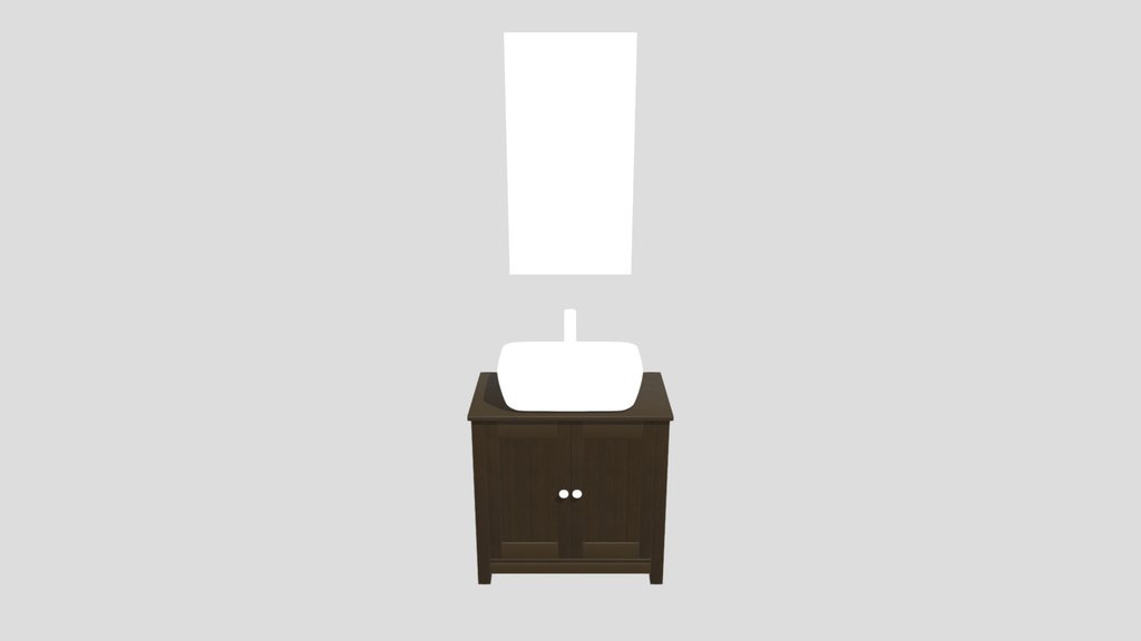 Small White Bathroom Set