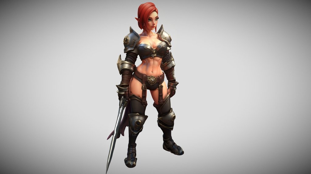 Redhead Elf Warrior