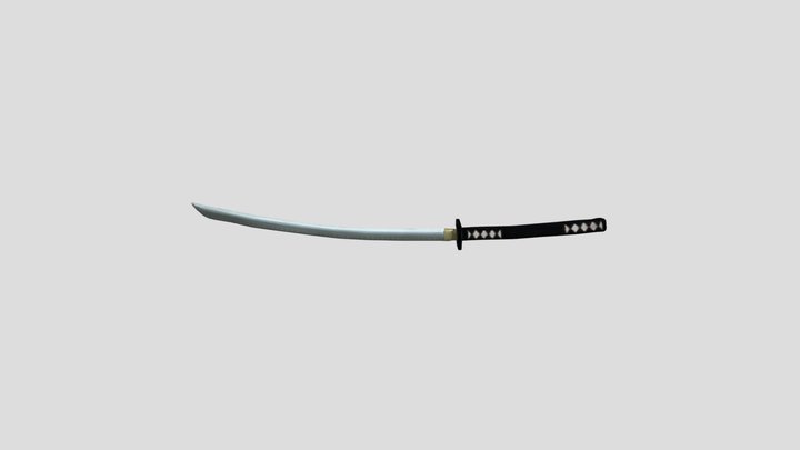 Black Diamond Katana 3D Model