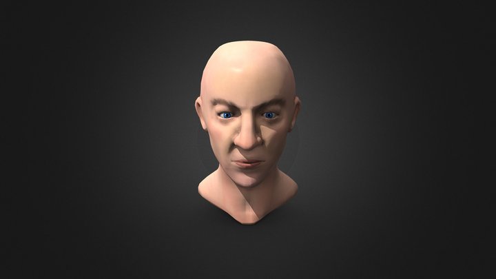 Head 1 Male 3D Model