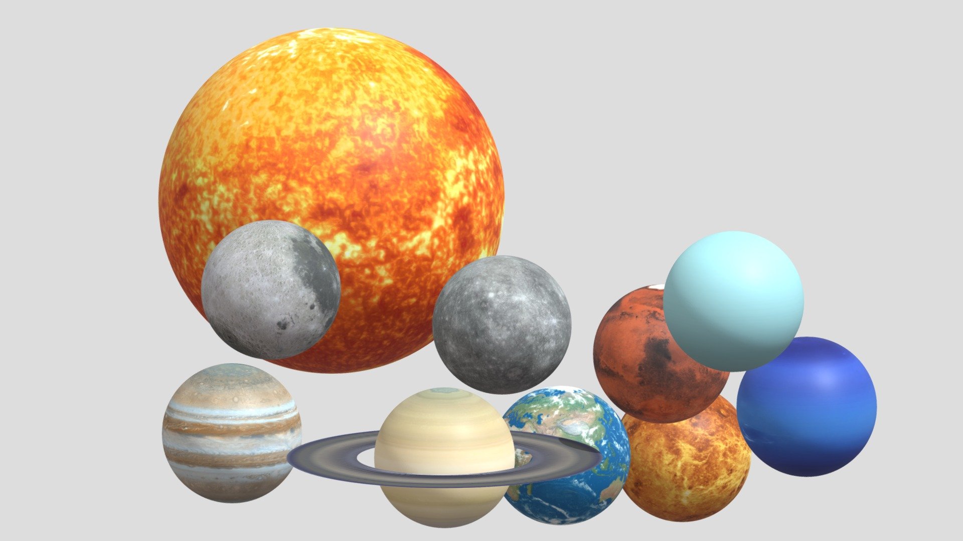 HD Solar System Pack - Buy Royalty Free 3D model by Philip Storm ...