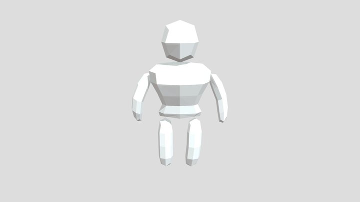 Low poly character 3D Model