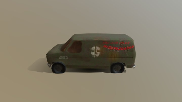 Graffiti van 3D Model