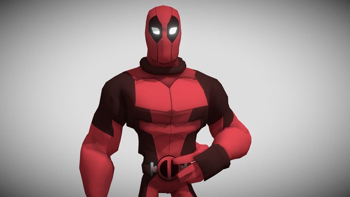 Dead Pool Stylized 3D Model