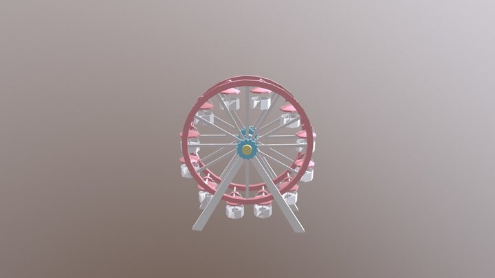 Ferris Wheel Animation 3D Model