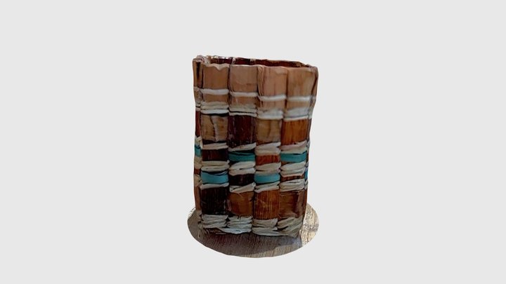 Square Cedar Basket 3D Model