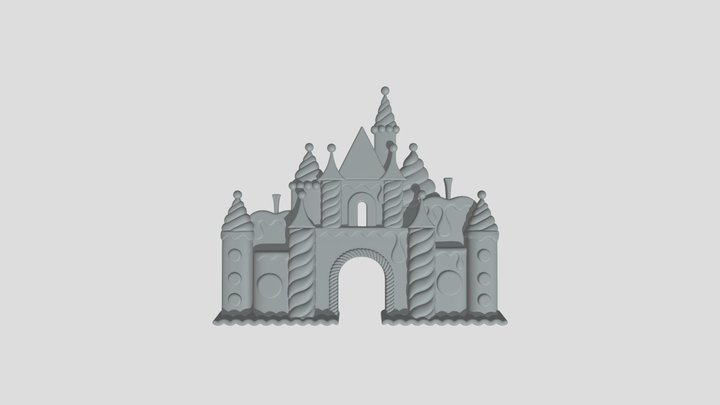 Sweets Castle V6 3D Model