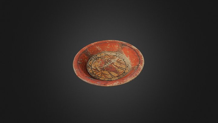 Тарелка из музея Пополь-Вух 3D Model