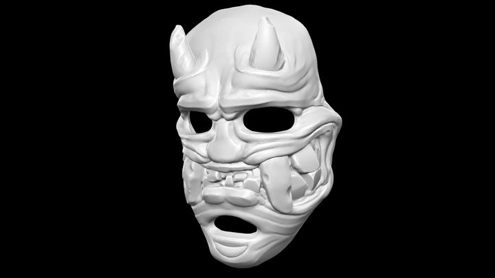 Oni No Face Mask 3D Model