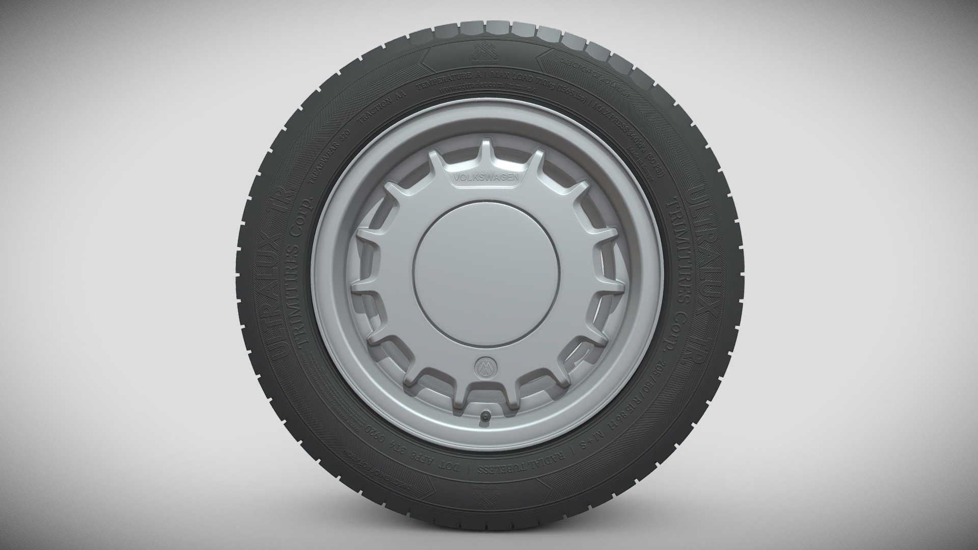 Volkswagen Golf 2 Classic Rim Tire - Buy Royalty Free 3D model by ...