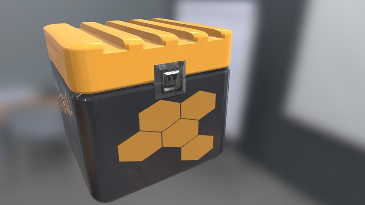 SciFi crate - PBR 3D Model