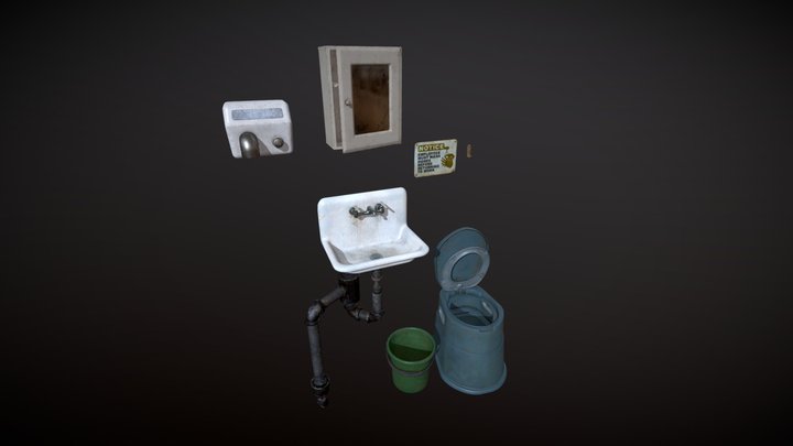 Shower Room - Assets 3D Model