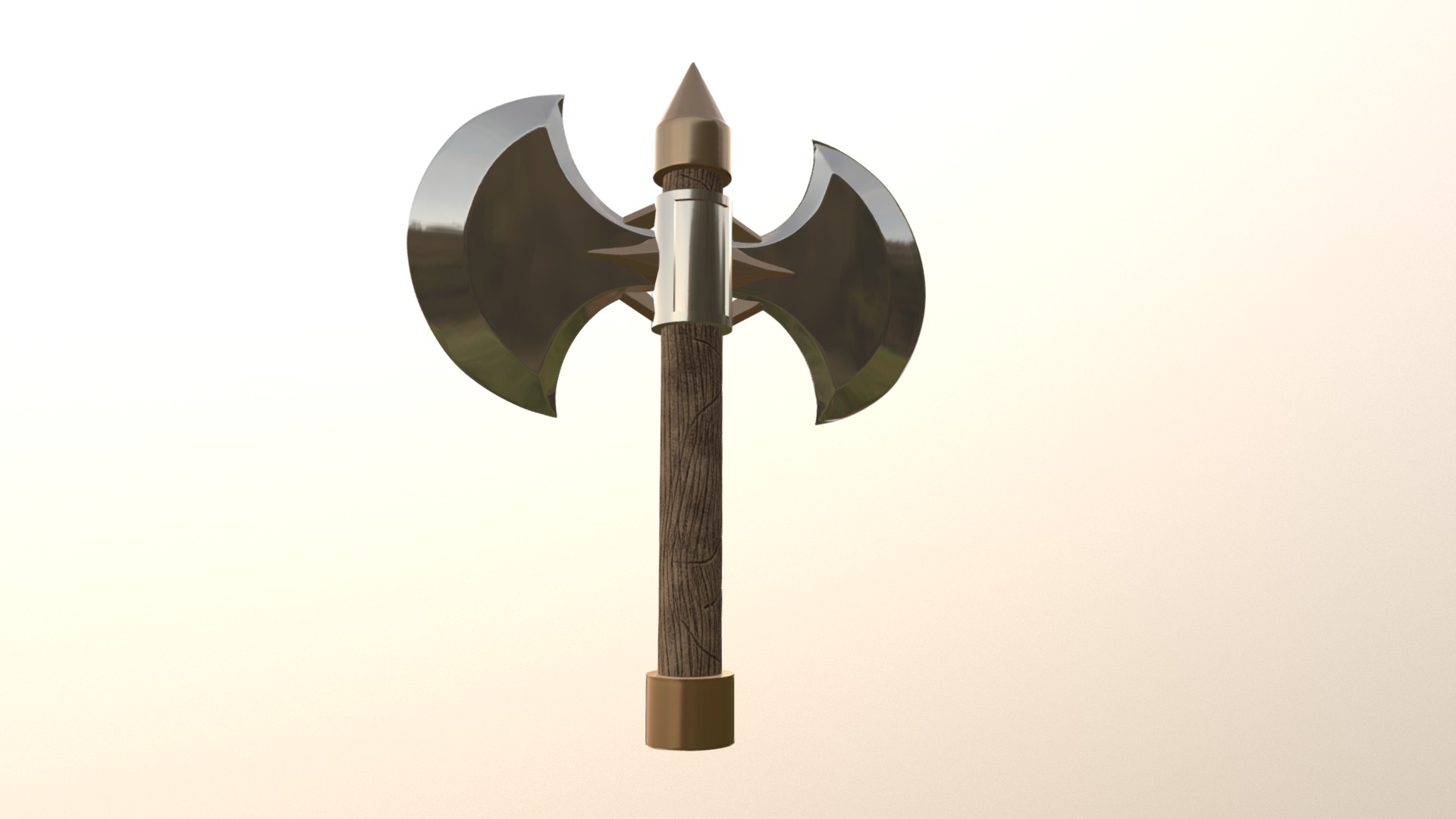 3D model Stonecutter Axe – Tibia - This is a 3D model of the Stonecutter Axe - Tibia. The 3D model is about a metal cross with a wooden handle.