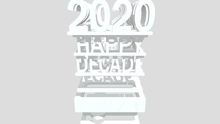 2020 Happy Decade Lamp 3D Model