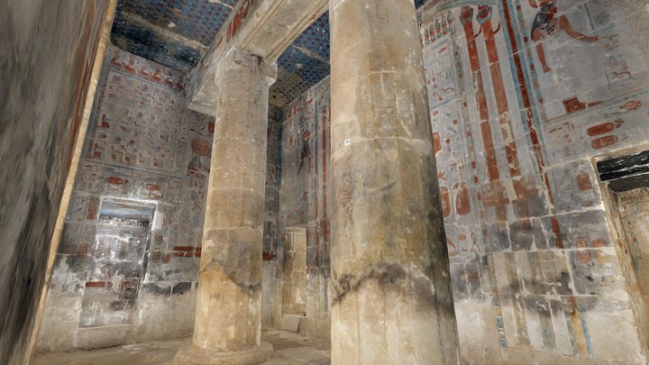 Vestibule of the Hathor shrine 3D Model