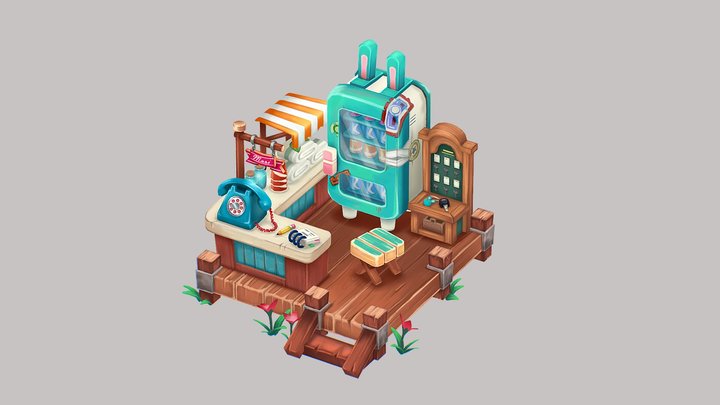 Bunny Kitchen 3D Model