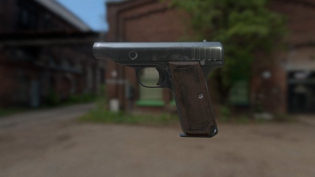Hamada Pistol 3D Model