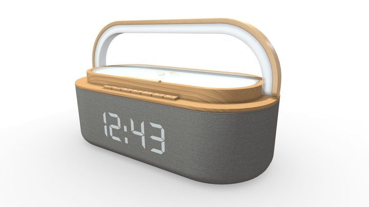 Alarm Clock / Lamp / Wireless Charger 3D Model