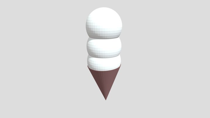 Vnilla Icecream 3D Model