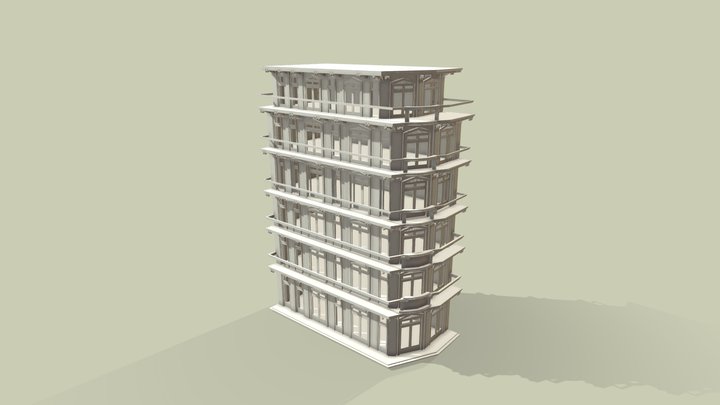 Tang To Kang Architecture Details 3D Model