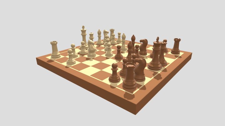 Creative Design Workshop Chess_Backgammon 3D Model