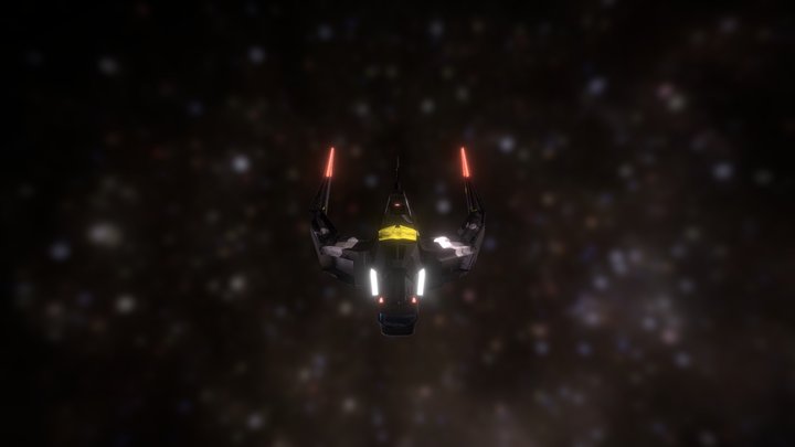 Galactic Space Ship 1 3D Model