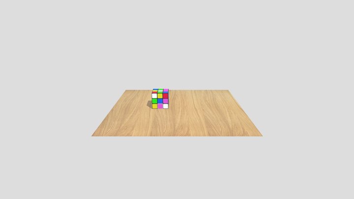 3d cube model