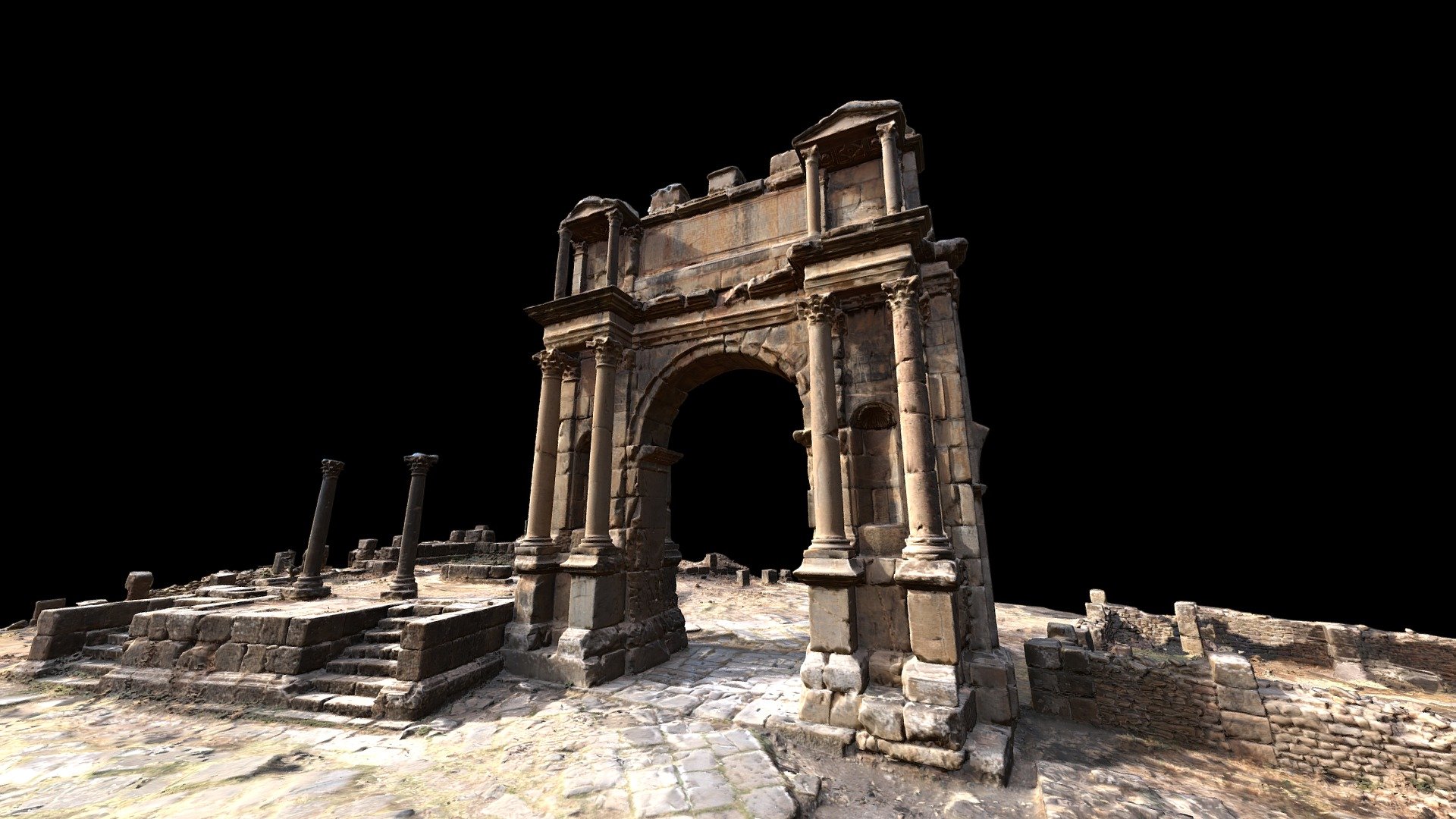 Arch of Caracalla in Djemila - Algeria