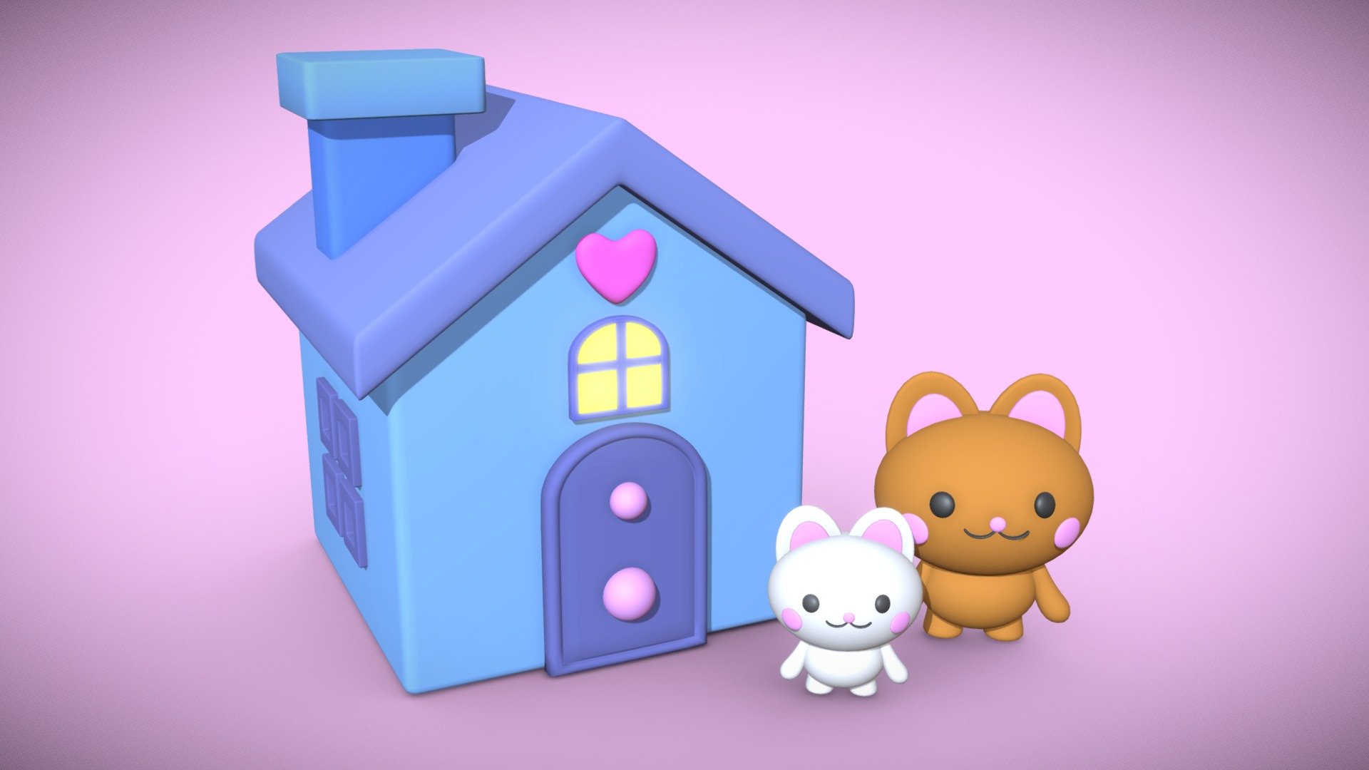 Rumah Kucing - 3D model by ESDA Solo (@solo2) [8e1bf02] - Sketchfab