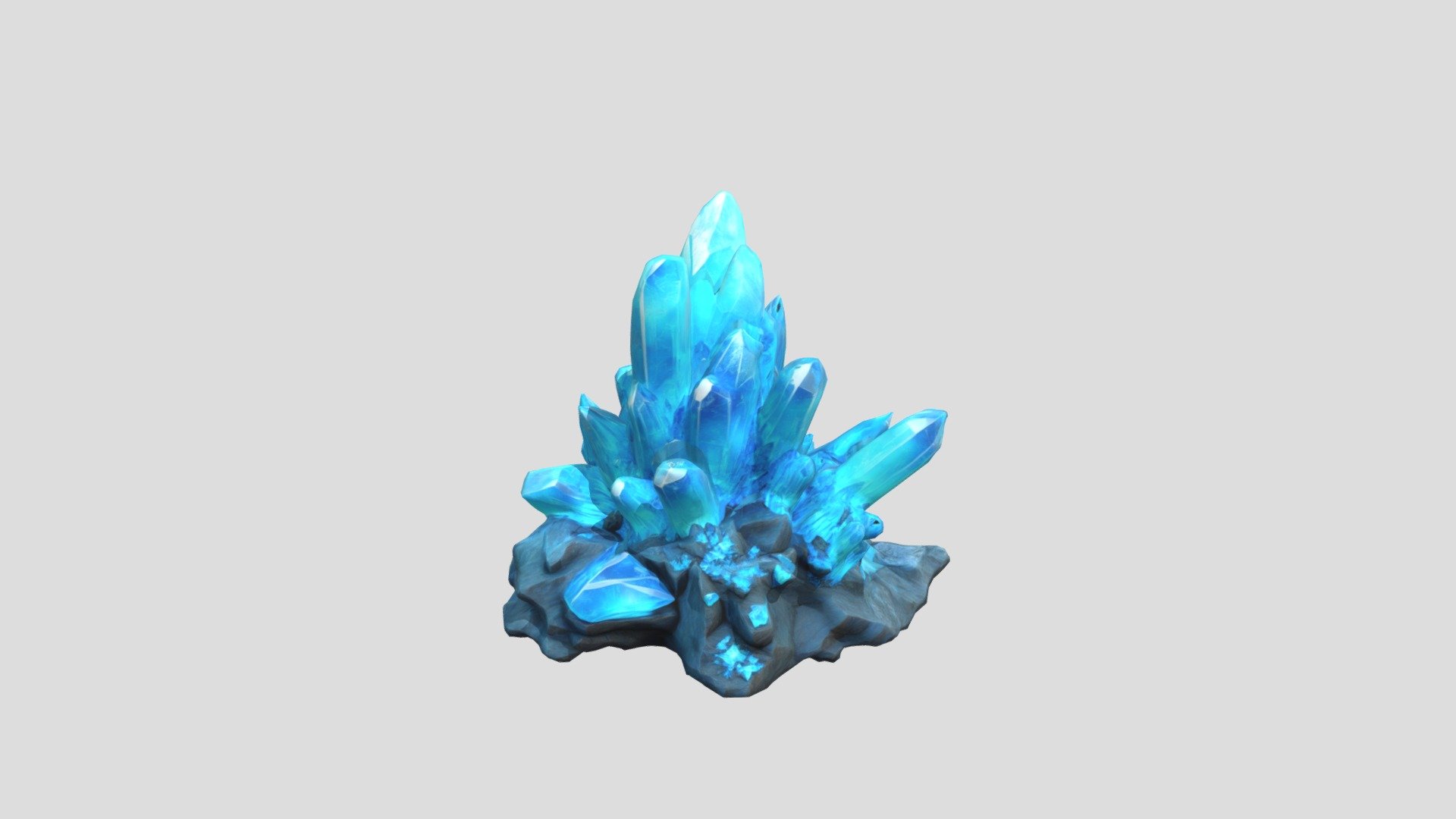 Icy Crystal Ore - 3D model by Draxx_is_Ayan [8e1c624] - Sketchfab
