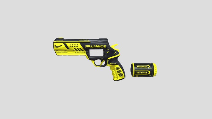 Neon Alliance Blaster 3D Model