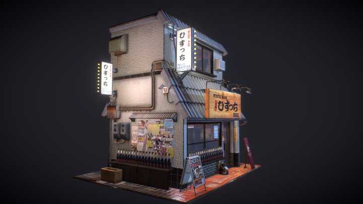 Shotengai Wine Bar 3D Model