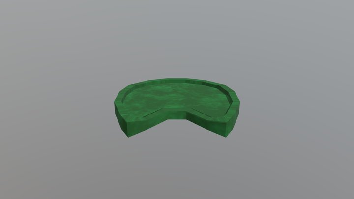Animated Lillypad 3D Model
