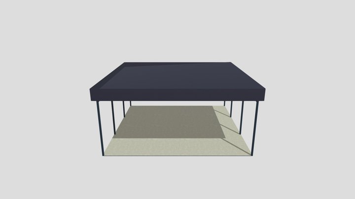 Навес 8х8 3D Model