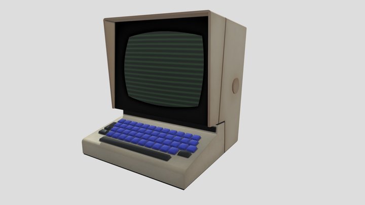 Vintage Computer Terminal - HOODWINK 3D Model