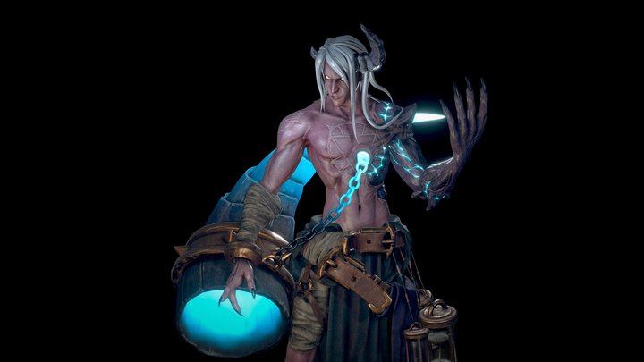 dark fantasy character 3D Model