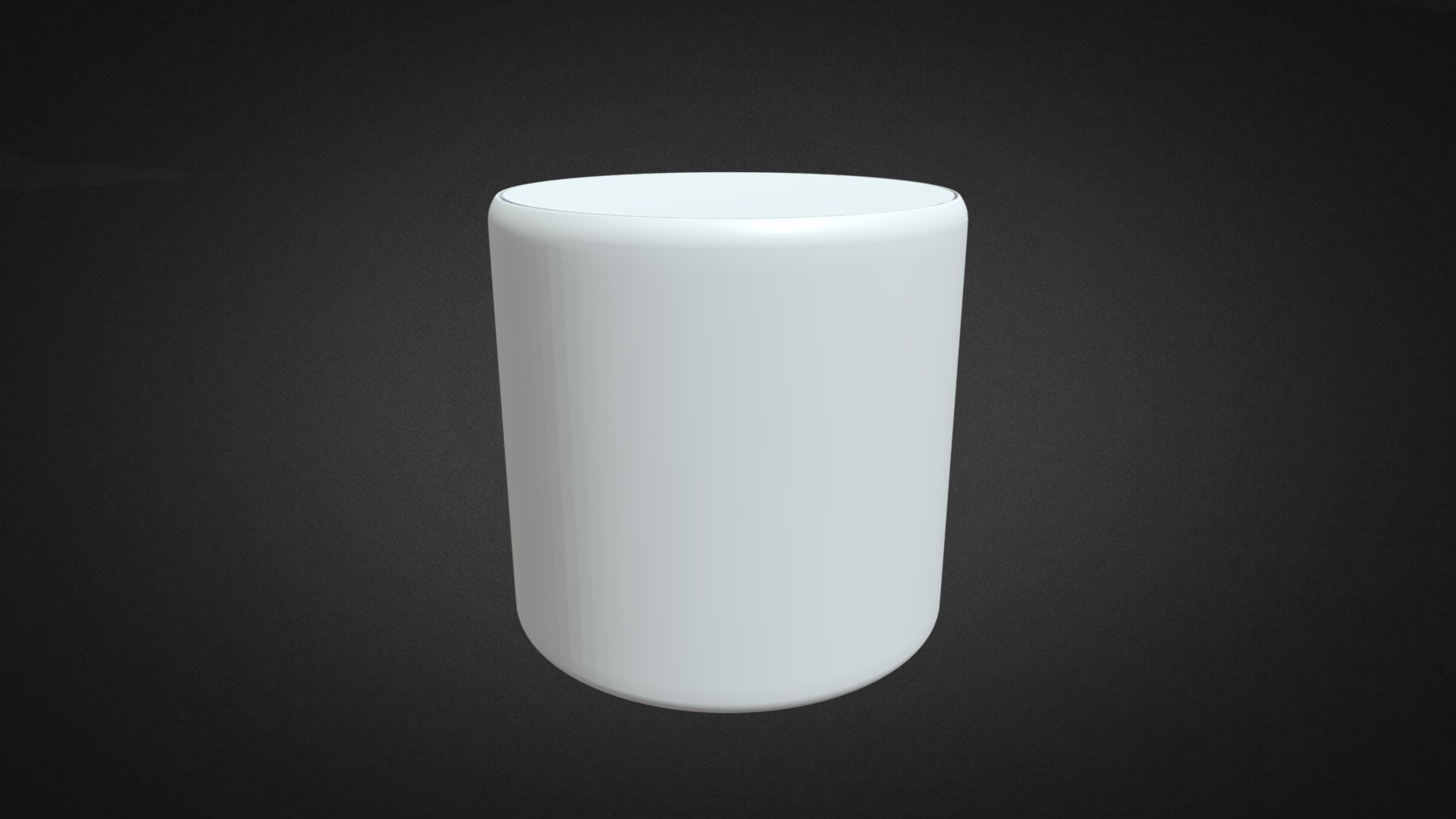 3D model Cylinder Table Hire - This is a 3D model of the Cylinder Table Hire. The 3D model is about a white candle on a black background.