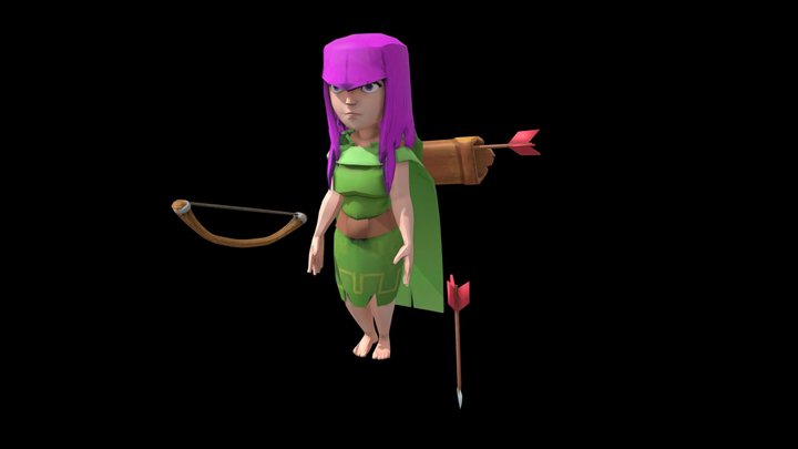 Clash Of Clans Archer 3D Model