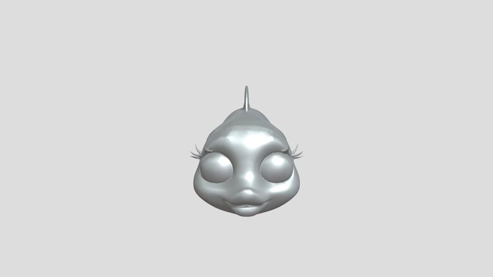 a spotted fish with fins 3D Model