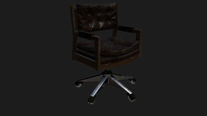 Leather Model Chair 3D Model