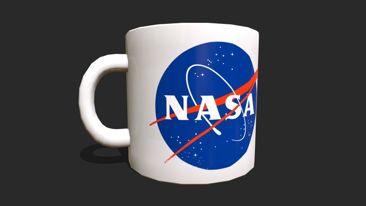 NASA Mug 🚀 – Kostenloses 3D-Modell STL