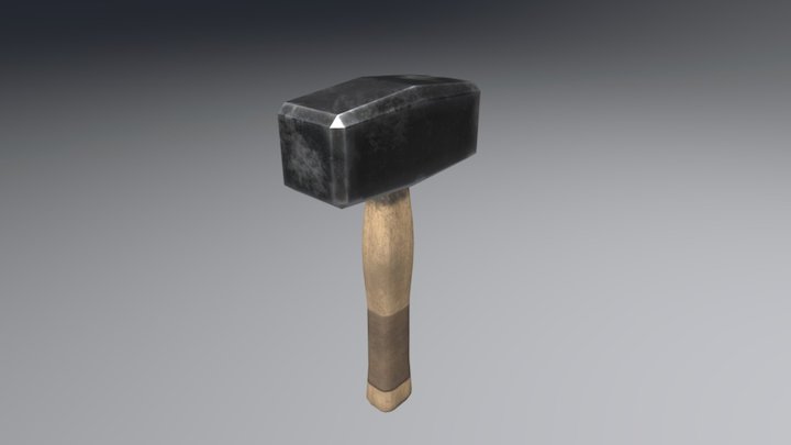 Single Hand Sledge 3D Model