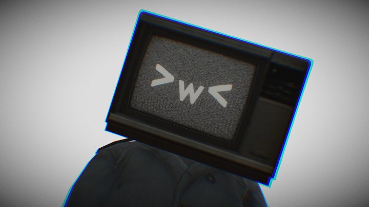 TVWoman 3D Model