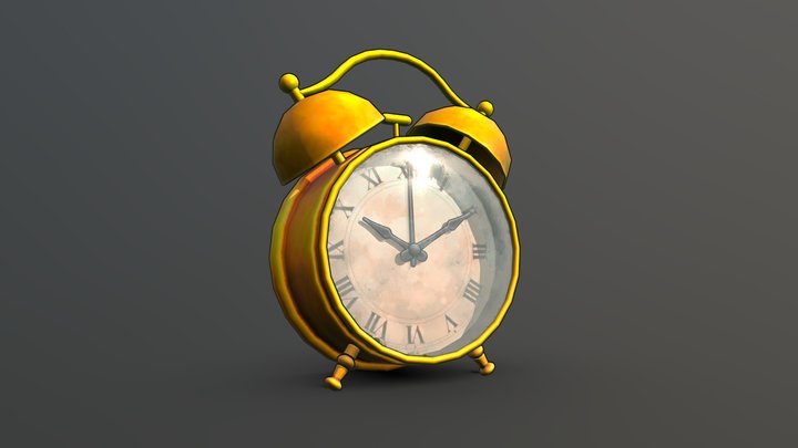 Sketchfab Weekly - Clock - Alarm Table Clock 3D Model