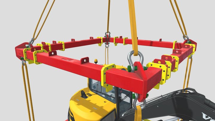 MGF Spreader Frame Lifting Tray 3D Model