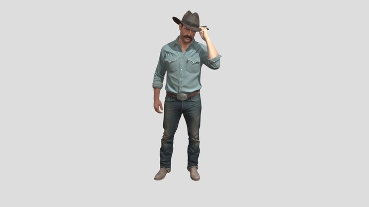 The Tipping Cowboy – Modelo 3D gratuito STL